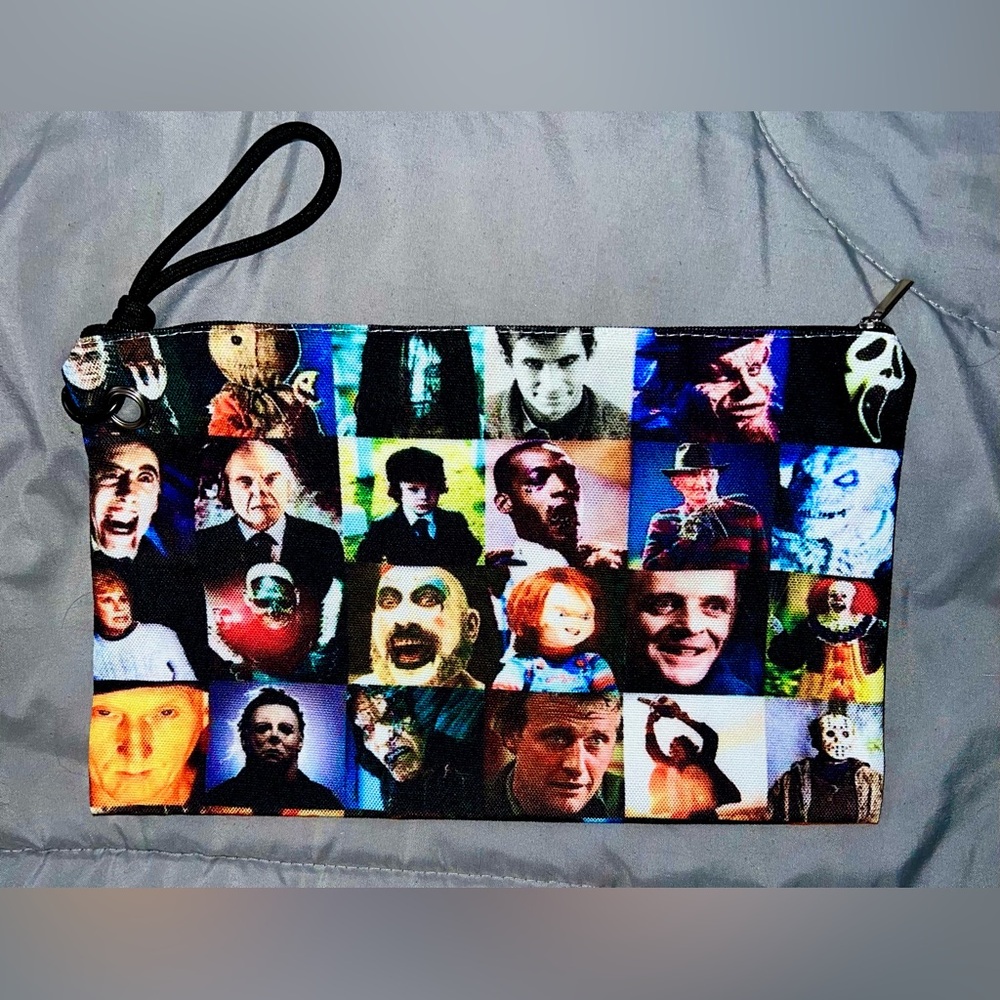 Horror Movie Collage Wristlet